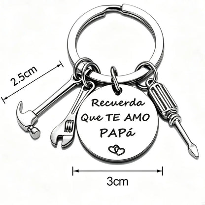 "Recuerda Que Te Amo Papa" Keychain