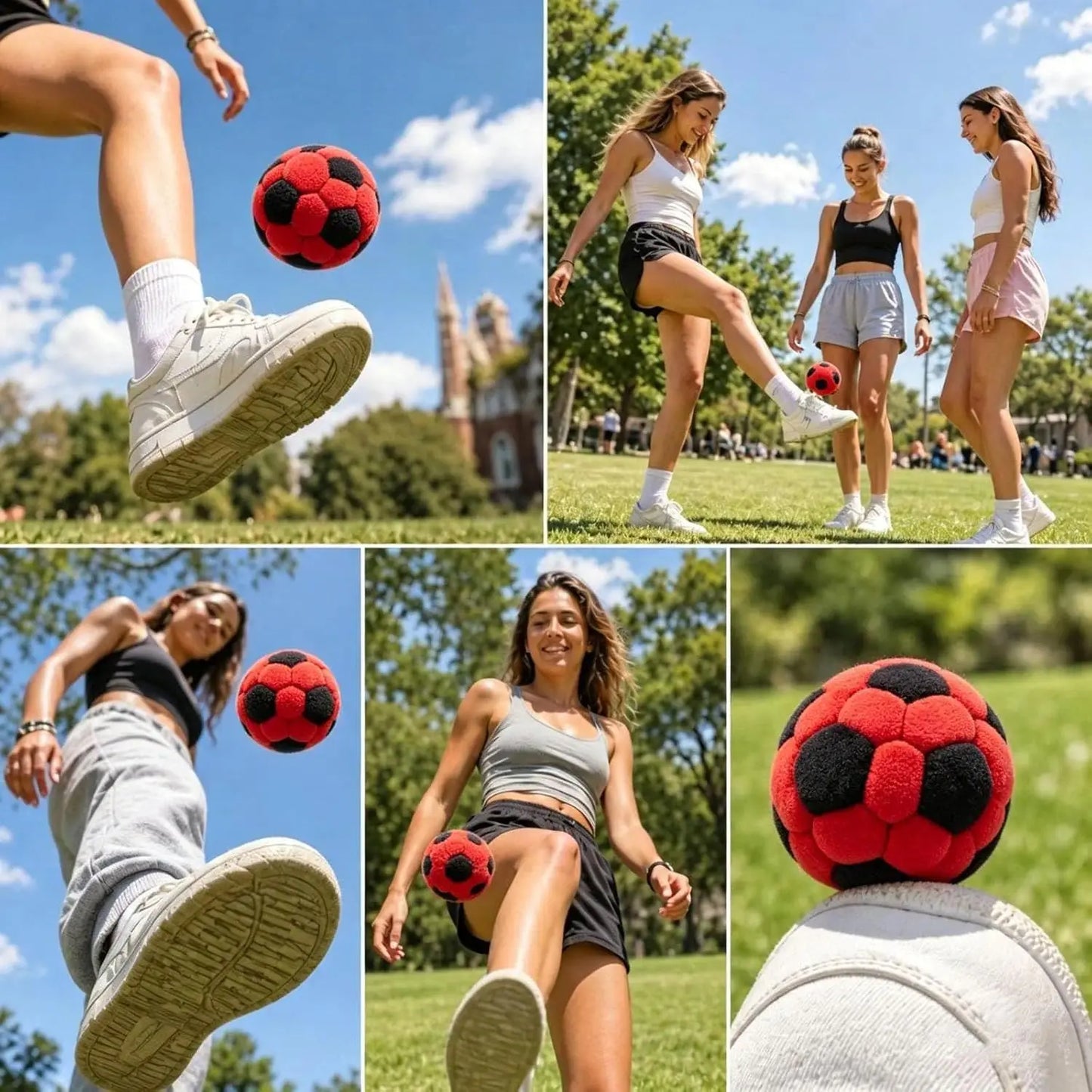 Plush Soccer Footbag Hacky Sacks