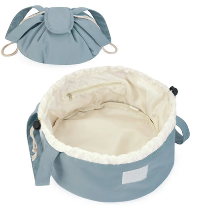 Large Barrel Drawstring Makeup Bag