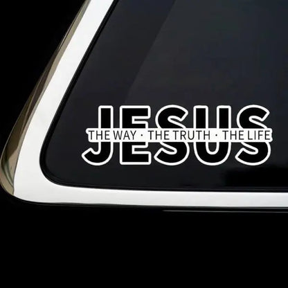 "Jesus: The Way, The Truth, The Life" Christian Vinyl Decal