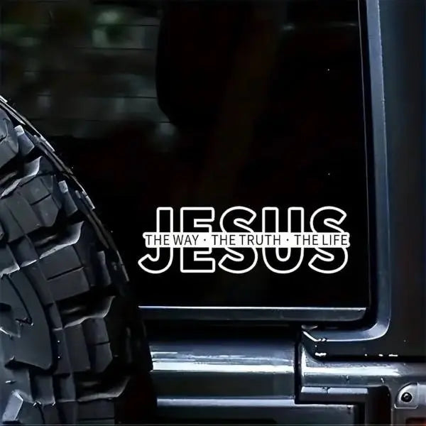 "Jesus: The Way, The Truth, The Life" Christian Vinyl Decal