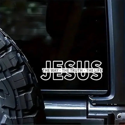"Jesus: The Way, The Truth, The Life" Christian Vinyl Decal