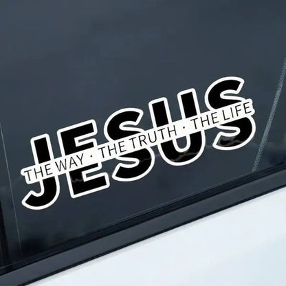 "Jesus: The Way, The Truth, The Life" Christian Vinyl Decal