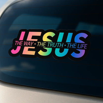 "Jesus: The Way, The Truth, The Life" Christian Vinyl Decal
