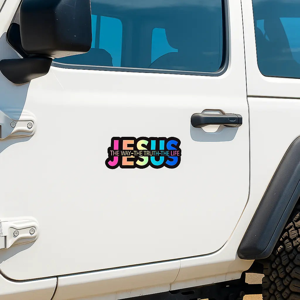 "Jesus: The Way, The Truth, The Life" Christian Vinyl Decal