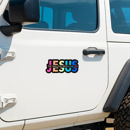 "Jesus: The Way, The Truth, The Life" Christian Vinyl Decal
