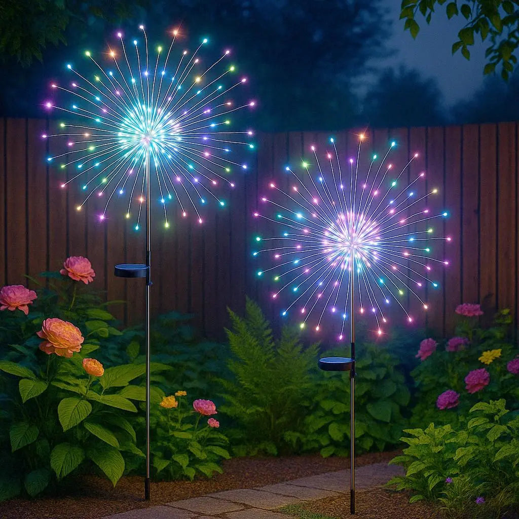 Solar Firework Outdoor Garden Lights