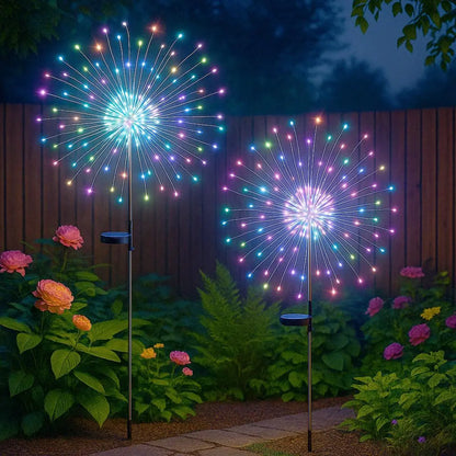 Solar Firework Outdoor Garden Lights