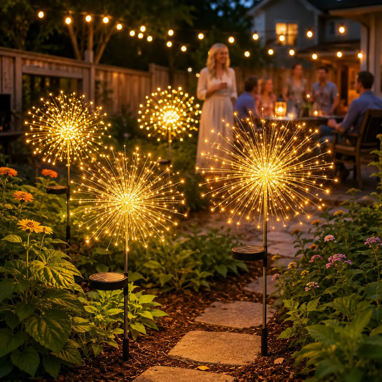Solar Firework Outdoor Garden Lights