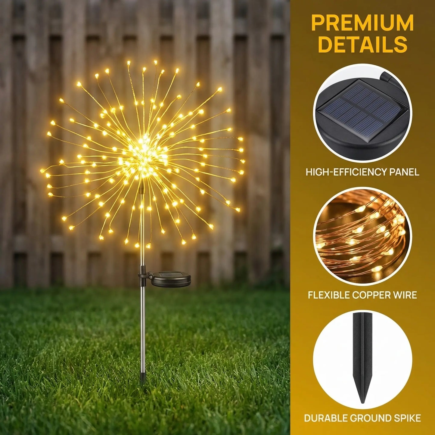 Solar Firework Outdoor Garden Lights