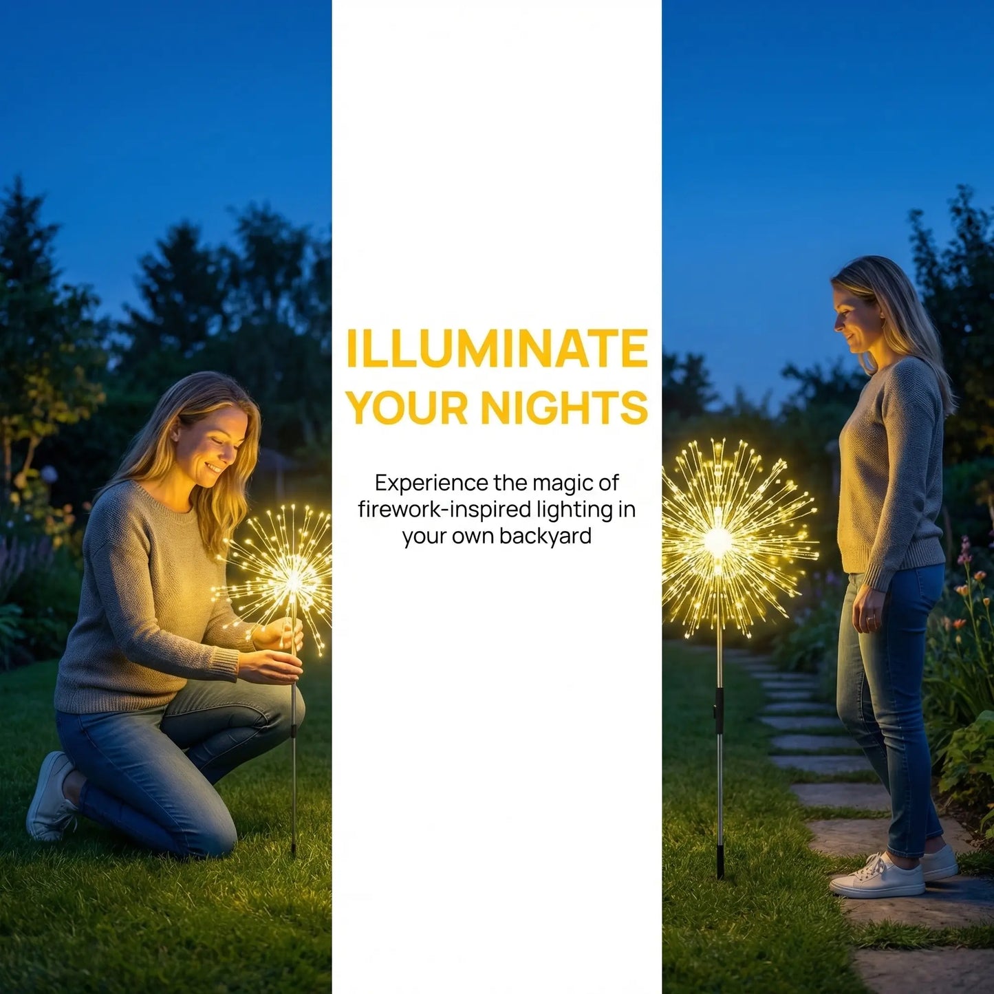 Solar Firework Outdoor Garden Lights