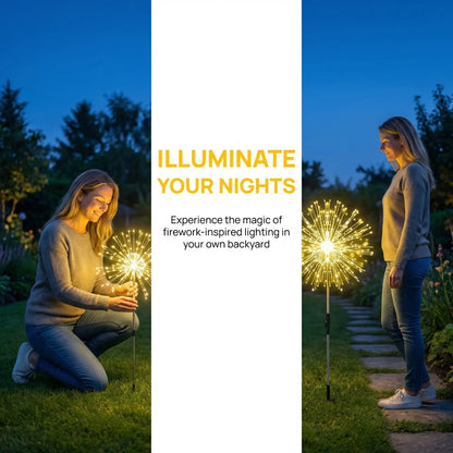 Solar Firework Outdoor Garden Lights