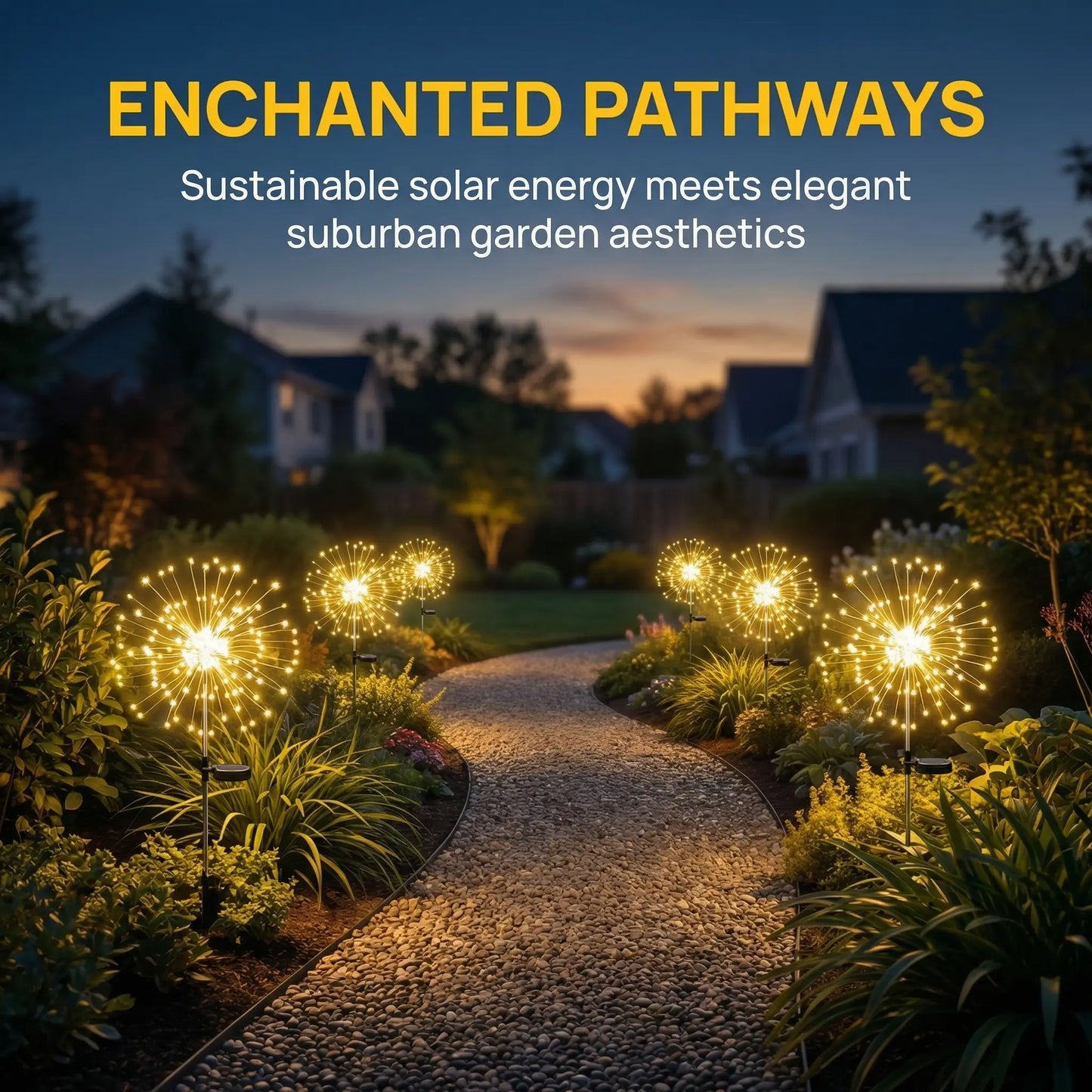 Solar Firework Outdoor Garden Lights