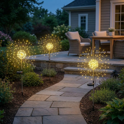 Solar Firework Outdoor Garden Lights