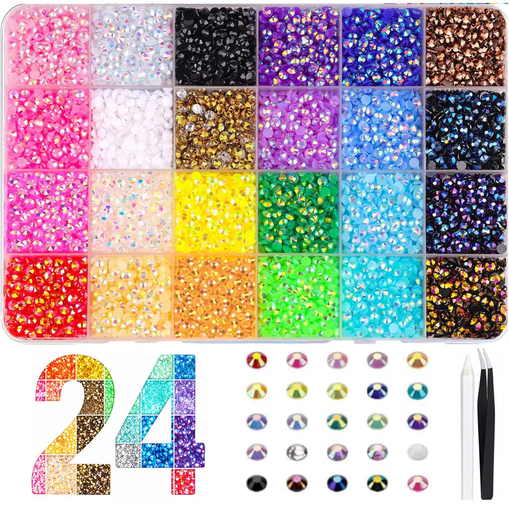 40-Color Jelly Rhinestone Bedazzling Kit