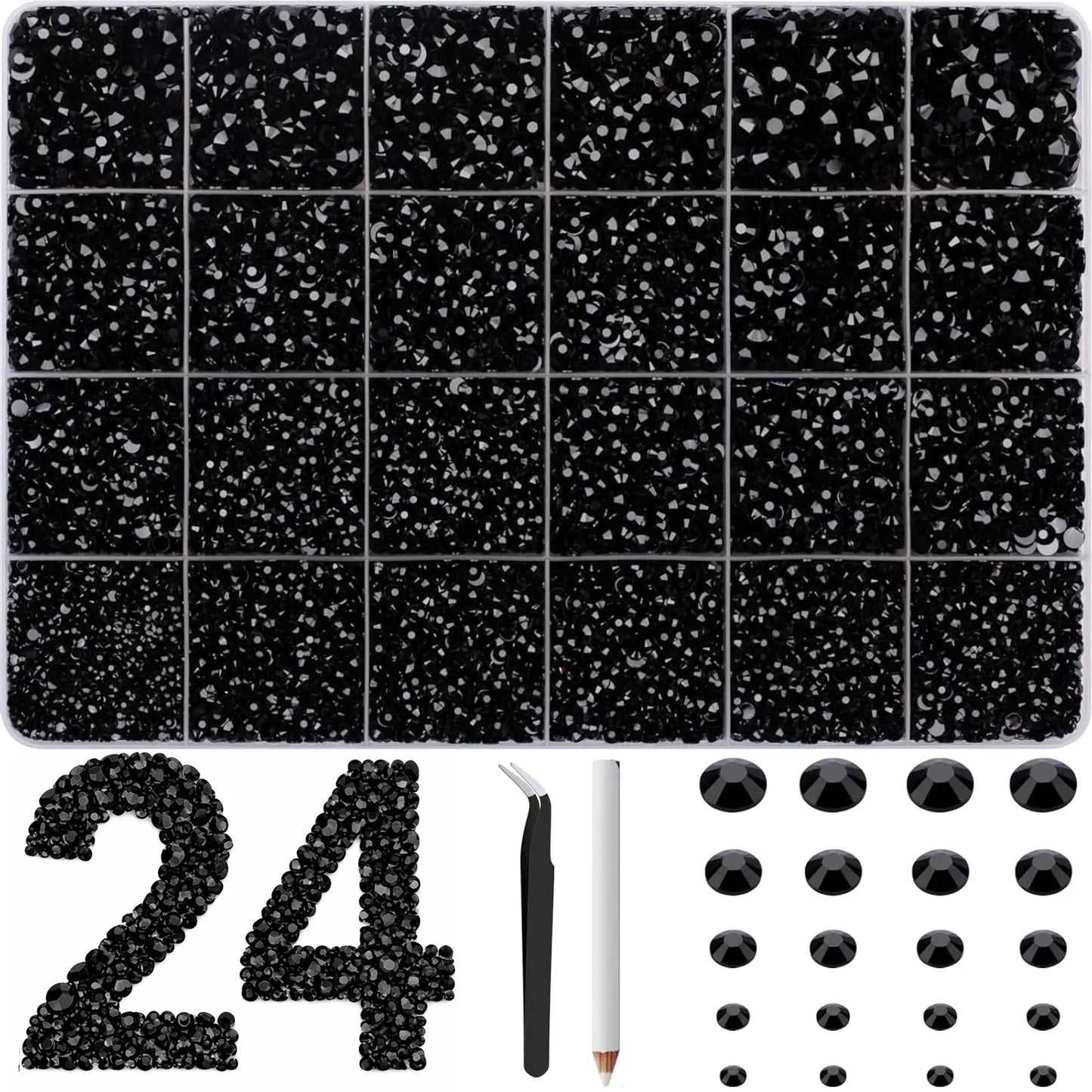 40-Color Jelly Rhinestone Bedazzling Kit