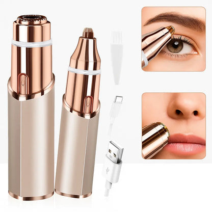 2-in-1 Facial & Eyebrow Hair Trimmer ✨