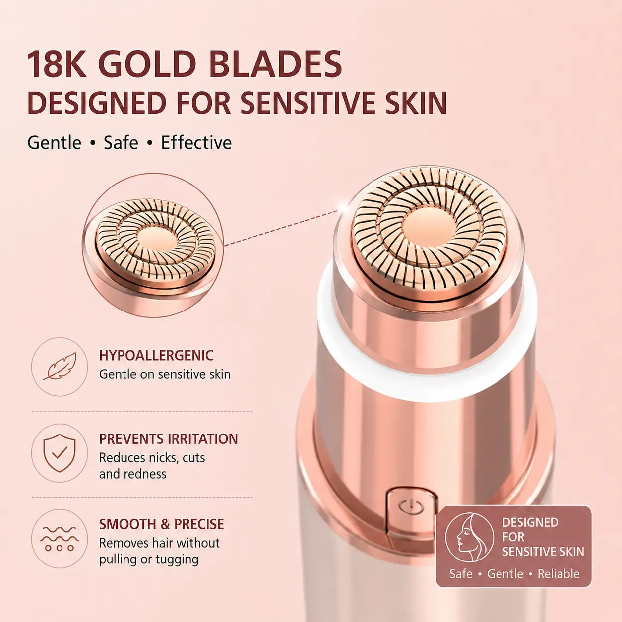 2-in-1 Facial & Eyebrow Hair Trimmer ✨