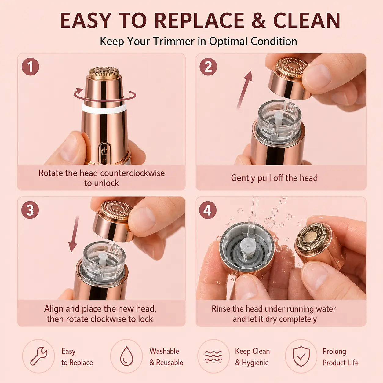 2-in-1 Facial & Eyebrow Hair Trimmer ✨