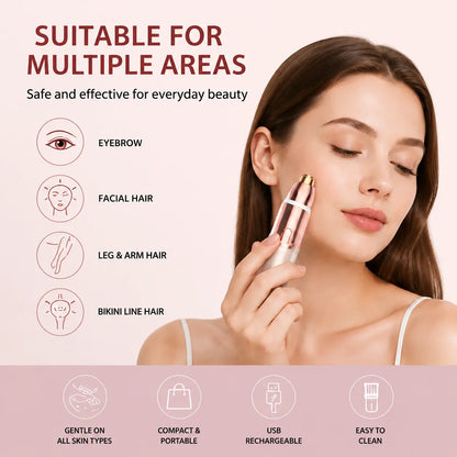 2-in-1 Facial & Eyebrow Hair Trimmer ✨