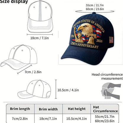 250th Anniversary Classic Wool Baseball Cap 🦅