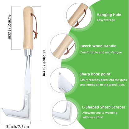 Stainless Steel Crack Weeder Tool 🌿