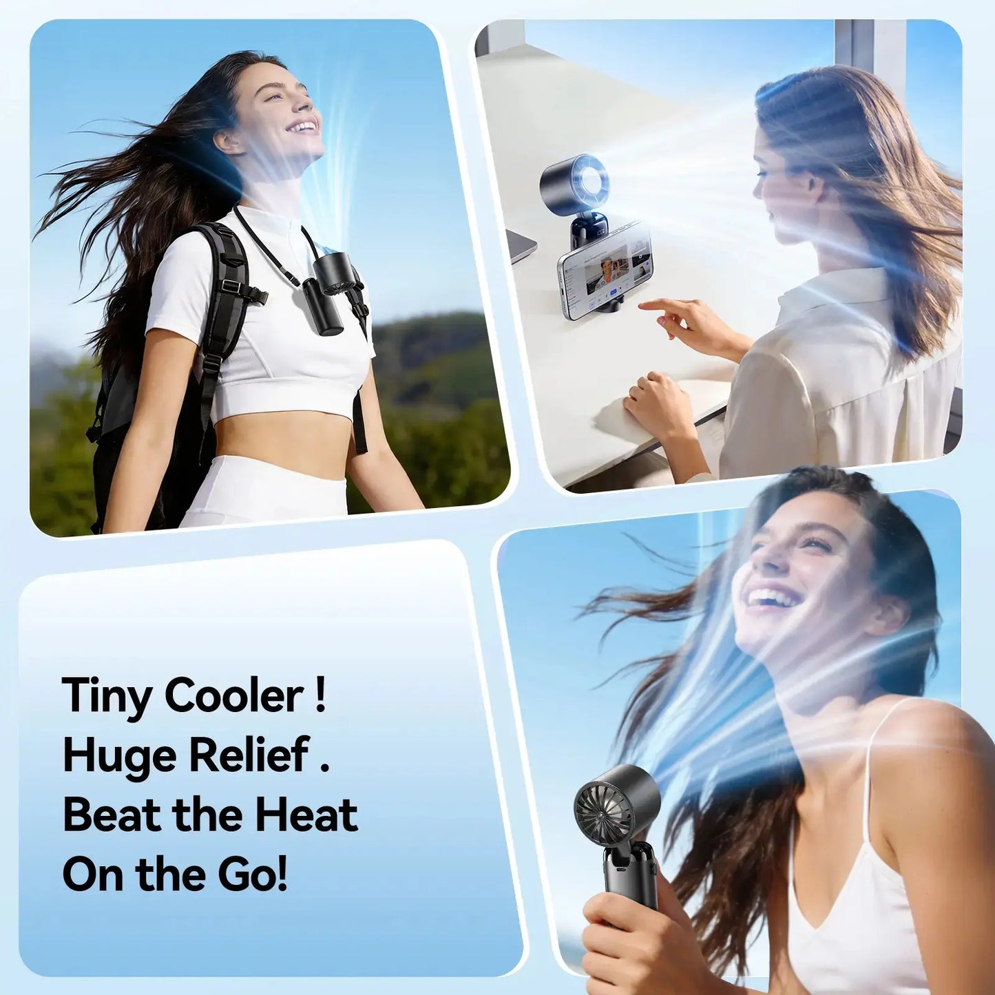 Upgraded Multifunction Portable Turbo Fan 🌬️❄️