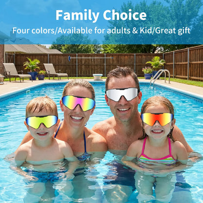 Wide View Swim Goggles with Earplugs (2-Pack) 🏊‍♂️💦
