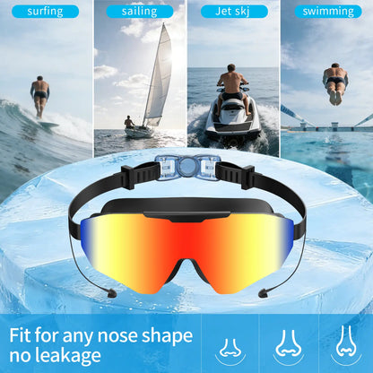 Wide View Swim Goggles with Earplugs (2-Pack) 🏊‍♂️💦