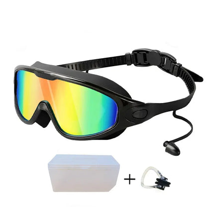 Wide View Swim Goggles with Earplugs & Nose Clip 🏊‍♂️💦