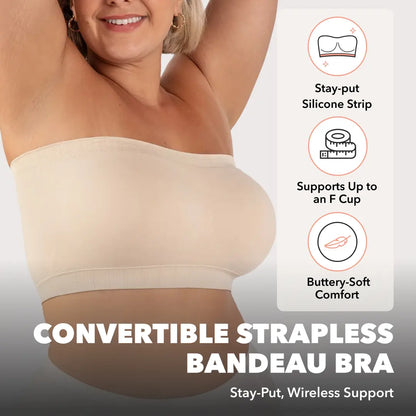 Convertible Strapless Wireless Bandeau Bra 🌟👙