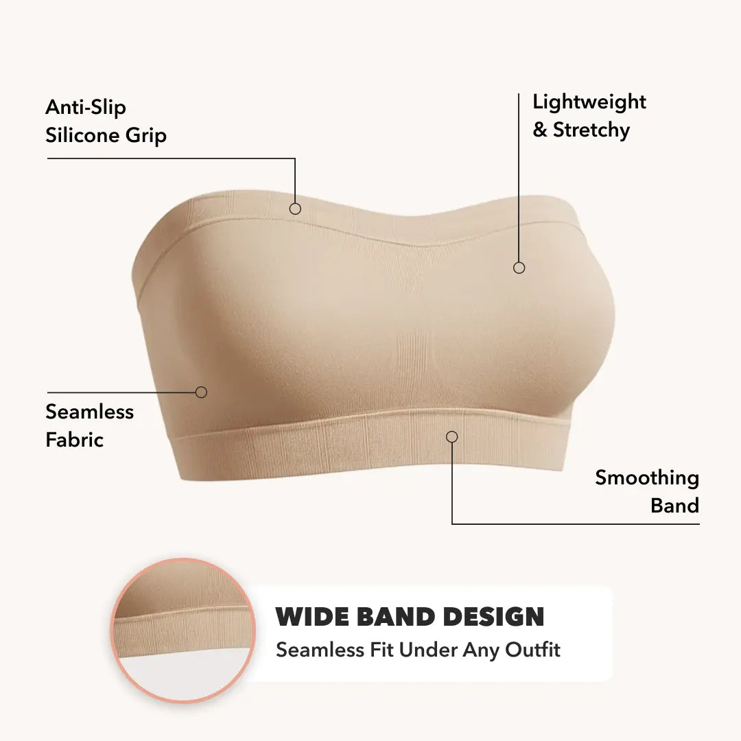 Convertible Strapless Wireless Bandeau Bra 🌟👙