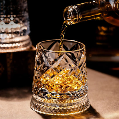 Luxury 360° Spinning Crystal Glass 💎✨