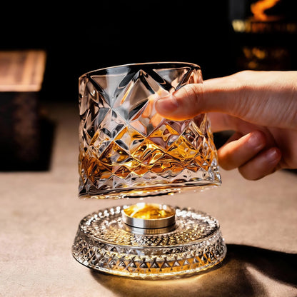 Luxury 360° Spinning Crystal Glass 💎✨