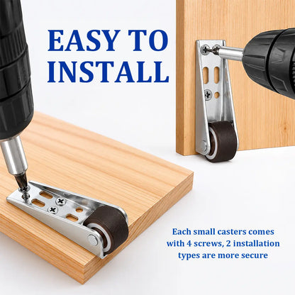 Heavy-Duty Vertical Track Roller Wheel & Bottom Guide 🚪⚙️