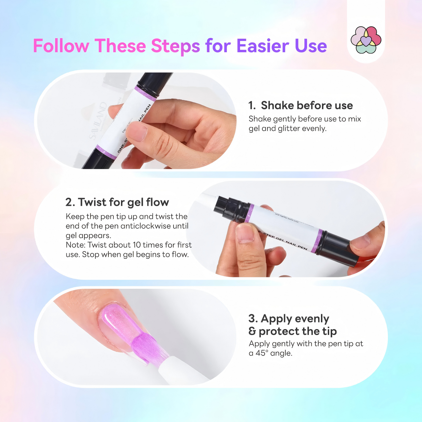 5-in-1 Aurora Effect Gel Nail Polish Pen 💅✨