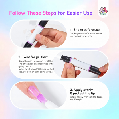 5-in-1 Aurora Effect Gel Nail Polish Pen 💅✨