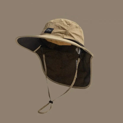 Unisex Outdoor Sun Protection Fisherman Hat with Neck Flap 🌞🧢