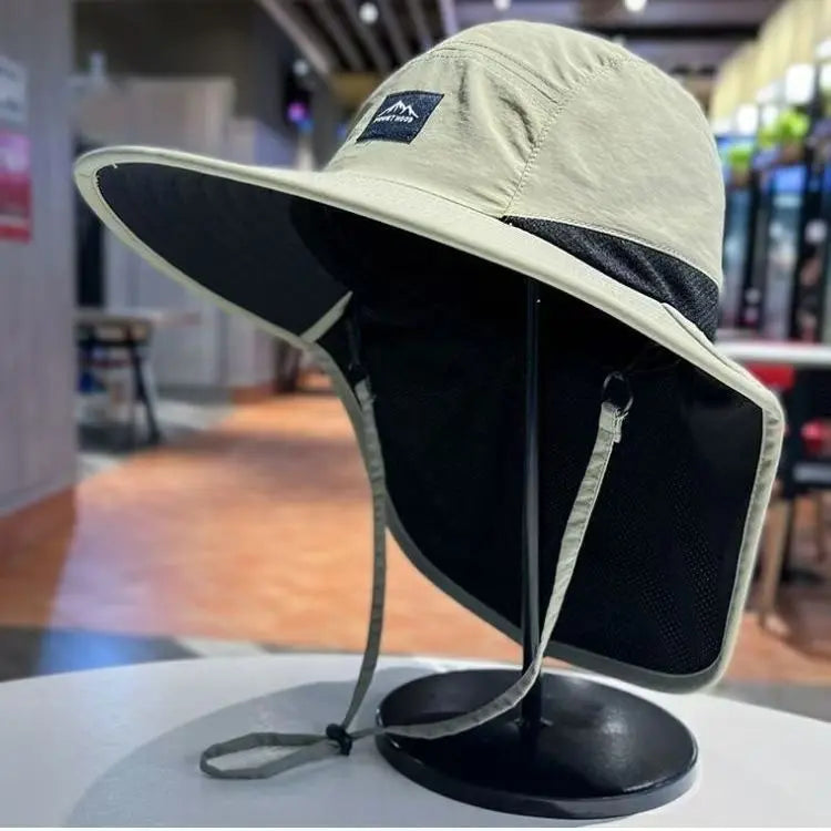 Unisex Outdoor Sun Protection Fisherman Hat with Neck Flap 🌞🧢