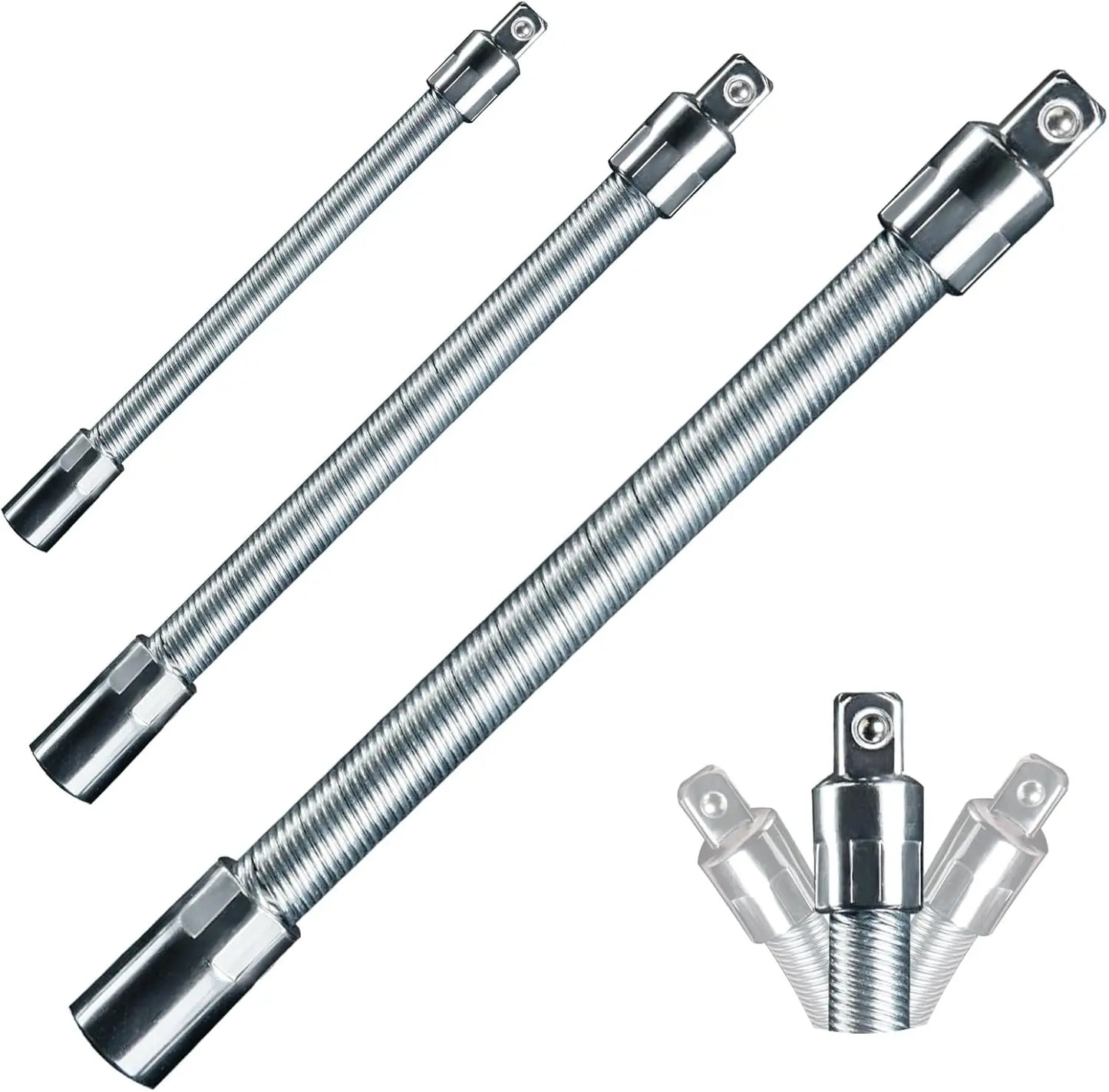 1/2 Inch 35cm Socket Ratchet Wrench & Flex Shaft Set 🔧🚗