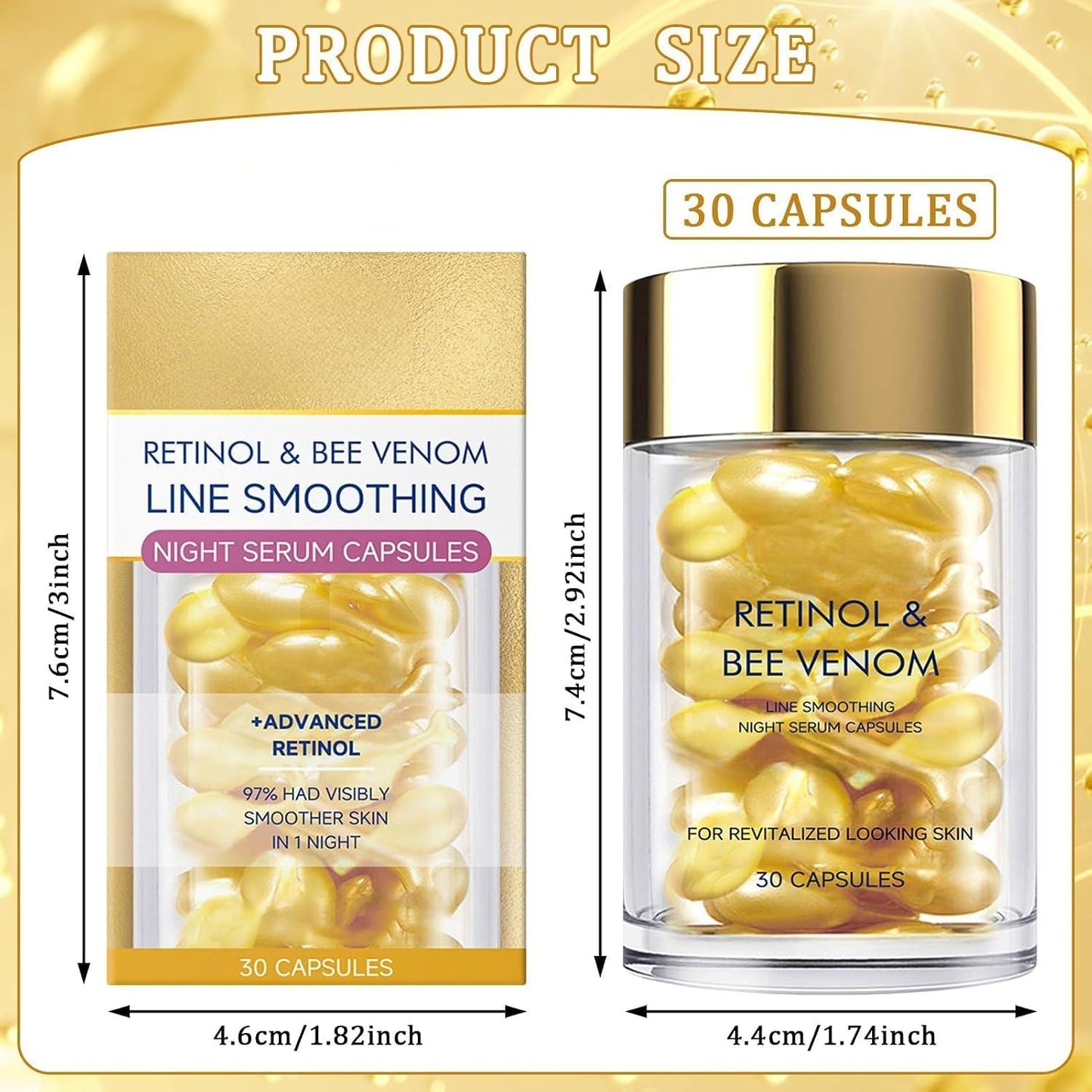 Retinol & Bee Venom Night Serum Capsules