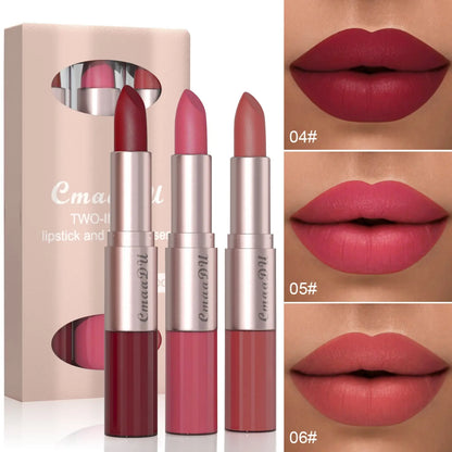 Dual-Ended Matte Lipstick and Lip Gloss