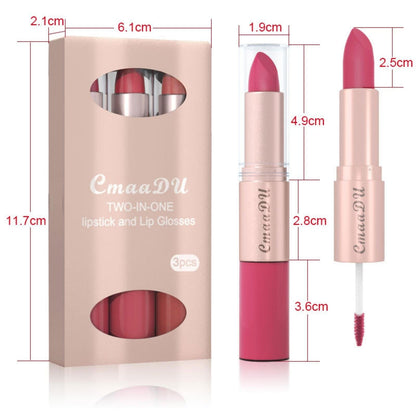 Dual-Ended Matte Lipstick and Lip Gloss