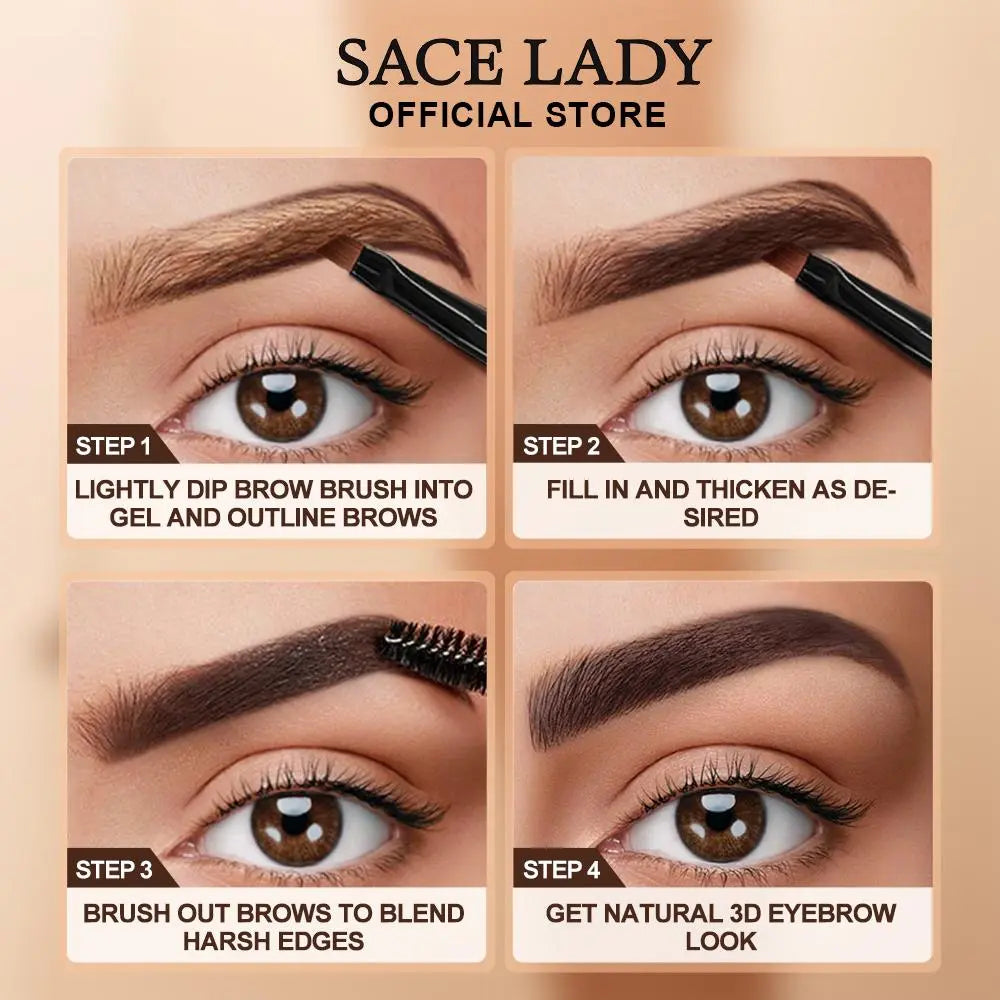 3D Waterproof Long-Lasting Tinted Brow Gel Kit