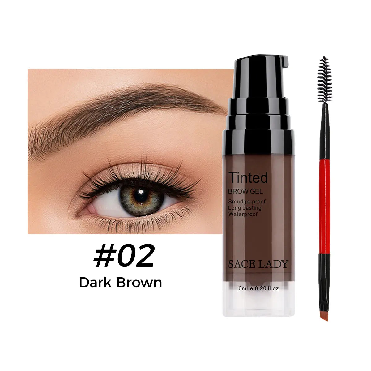 3D Waterproof Long-Lasting Tinted Brow Gel Kit