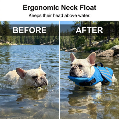 🚤 Ready to Swim! Secure Dog Life Jacket 💦