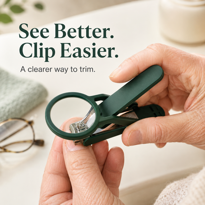 🔍 ClearView Easy-Grip Magnifying Nail Clipper