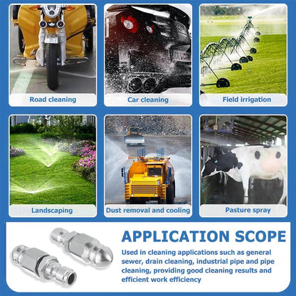 💦 HydroJet 7-Port High-Pressure Sewer Cleaning Nozzle