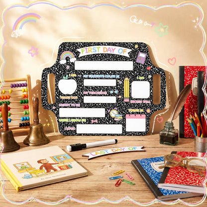 ✏️ Reusable Wooden First & Last Day of School Memory Board