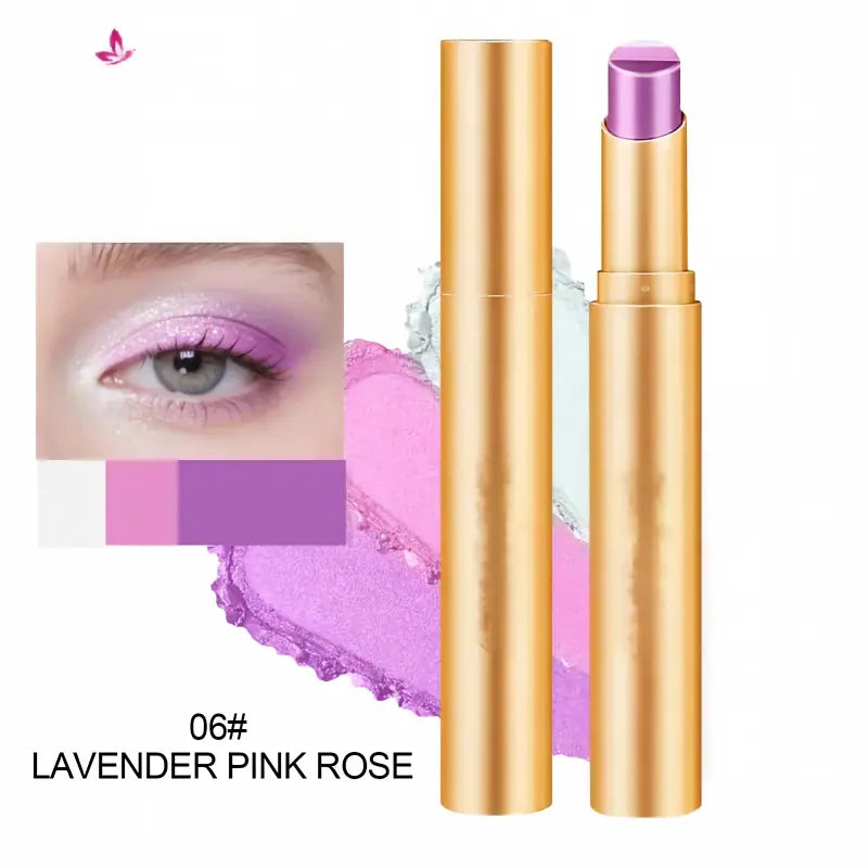 ✨ Tri-Color Gradient Eyeshadow Stick